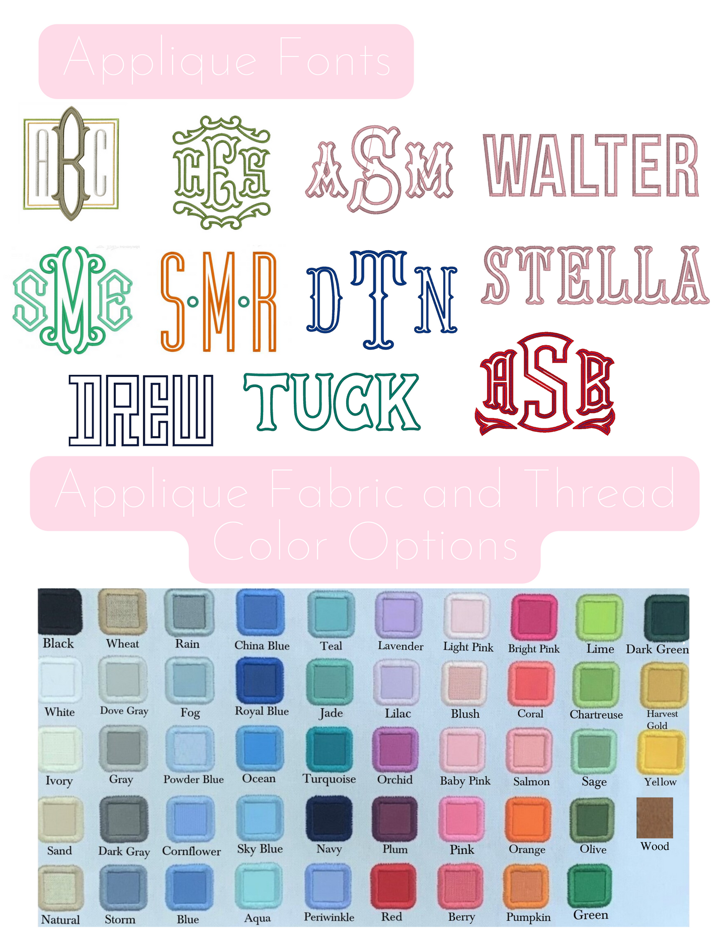 Bow Trellis Fabric Applique Pillow Cover