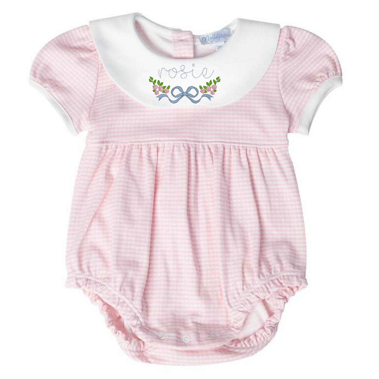 Pink Gingham Baby Bubble