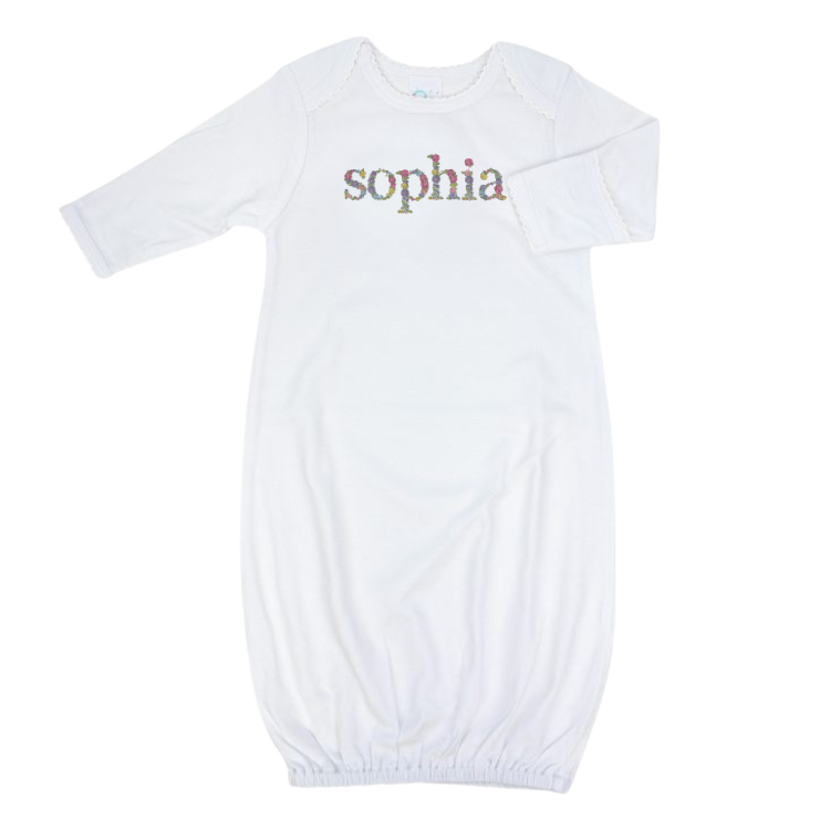 Pima Cotton Overlap Gown