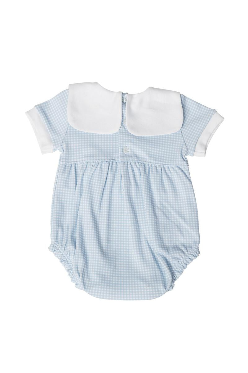 Blue Gingham Baby Bubble