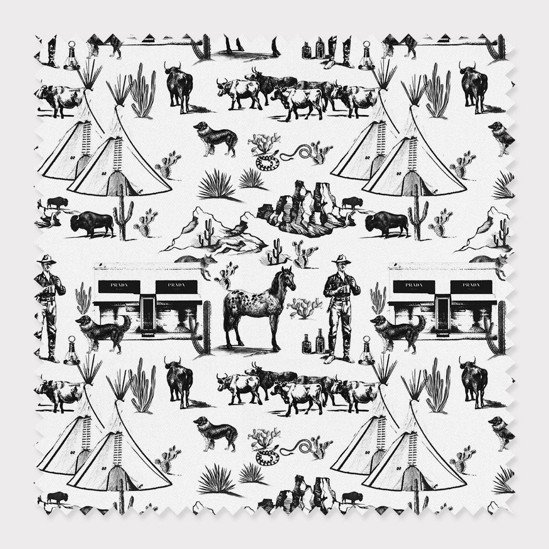 Katie Kime Fabric Applique Pillow Cover - 12x20