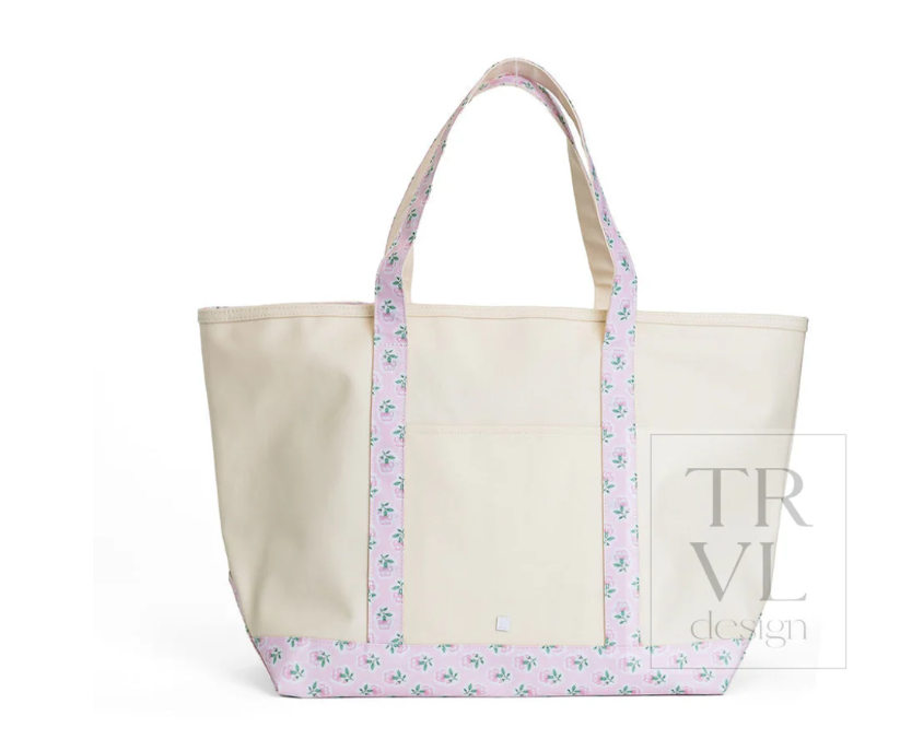 TRVL Coated Canvas Maxi Tote