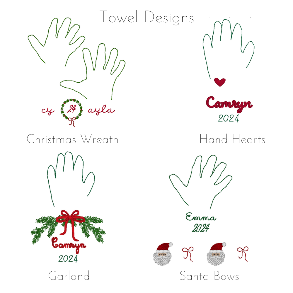 Custom Handprint Flour Sack Towel