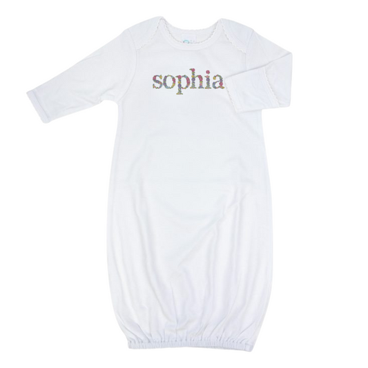 Pima Cotton Overlap Gown