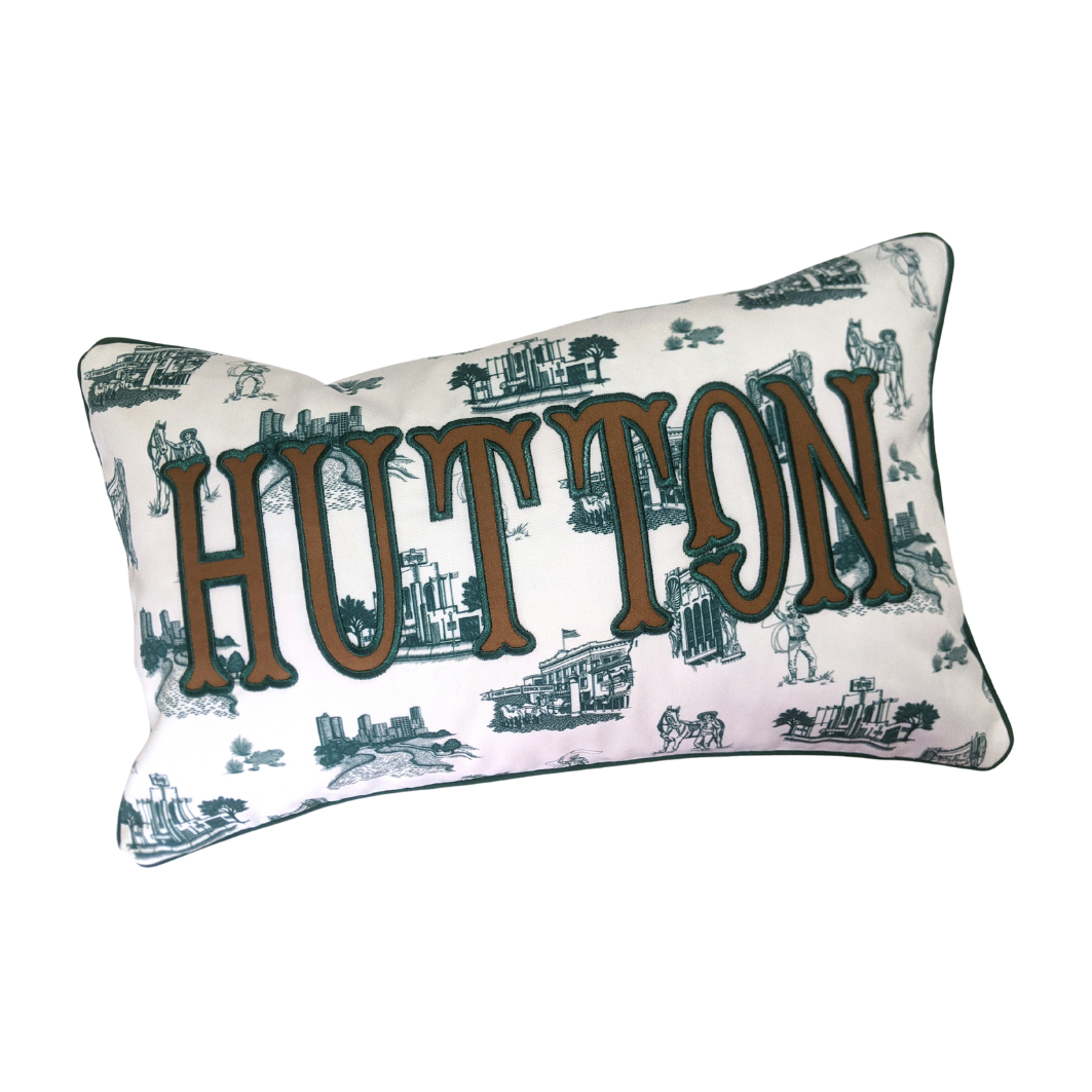 Katie Kime Fabric Applique Pillow Cover - 12x20