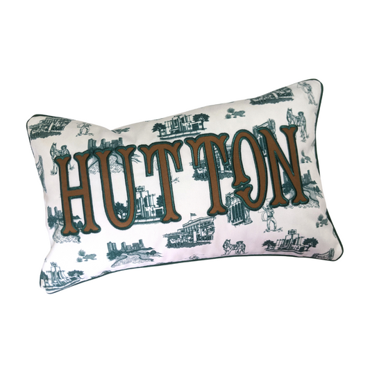 Katie Kime Fabric Applique Pillow Cover - 12x20